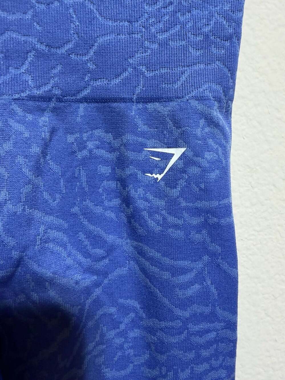 Gymshark Adapt Animal Seamless Cycling Shorts in Court Blue - Picture 2 of 3